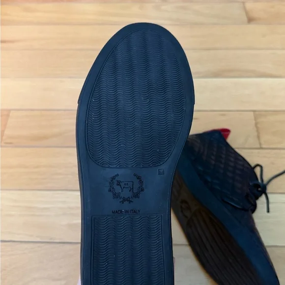 Del Toro black quilted leather chukka sneakers - Picture 11 of 12